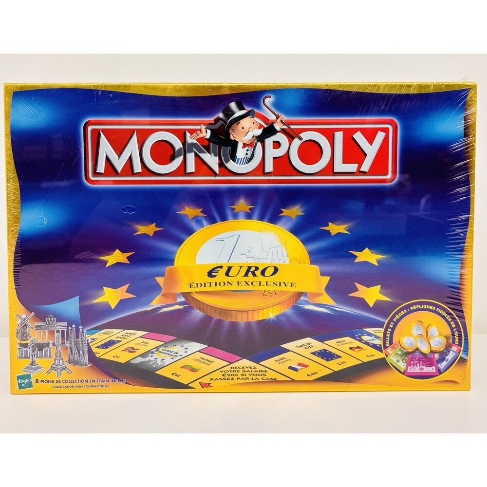 Monopoly Euro Edition Exclusive 1999 New Sealed